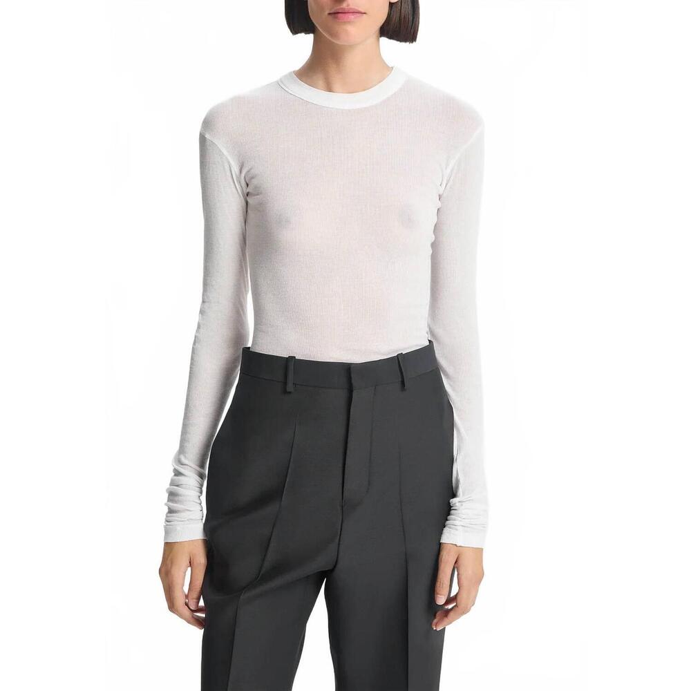 NEW BITE STUDIOS long-sleeve thin jersey t-shirt in white